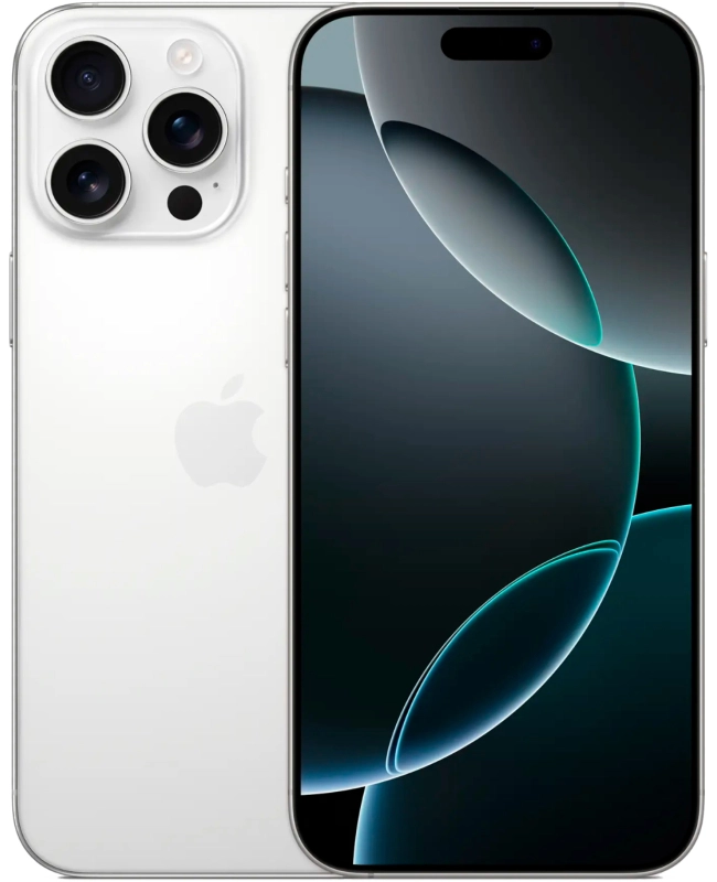 Смартфон Apple iPhone 16 Pro Max 512 ГБ, White Titanium (nano-SIM + nano-SIM)