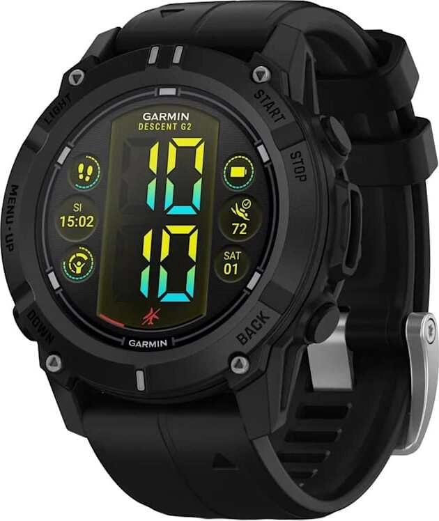 Умные часы Watch Garmin Descent G2, Black With Black Band 010-02986-00