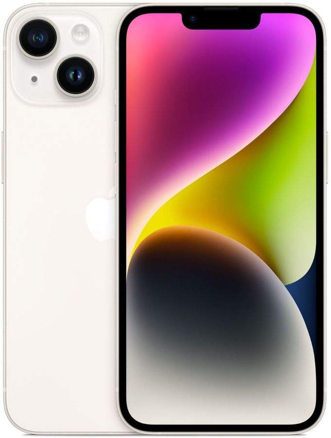 Смартфон iPhone 14 512 ГБ Starlight (nano-SIM + eSIM)