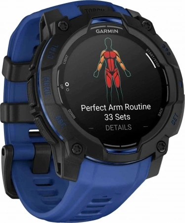 умные часы watch garmin instinct 3 50 amoled black with black/bolt blue band 010-03020-03 умные часы watch garmin instinct 3 50 amoled black with black/bolt blue band 010-03020-03