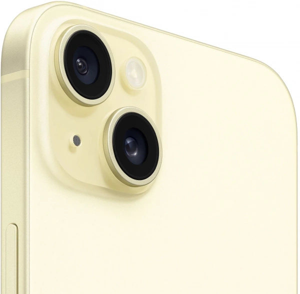 смартфон apple iphone 15 128 гб, yellow (nano-sim + esim)