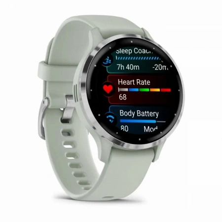 умные часы watch garmin venu 3s silver stainless sage grey 010-02785-51 умные часы watch garmin venu 3s silver stainless sage grey 010-02785-51