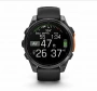 умные часы watch garmin fenix 8 43 amoled sapphire carbon gray dlc titanium with black silicone