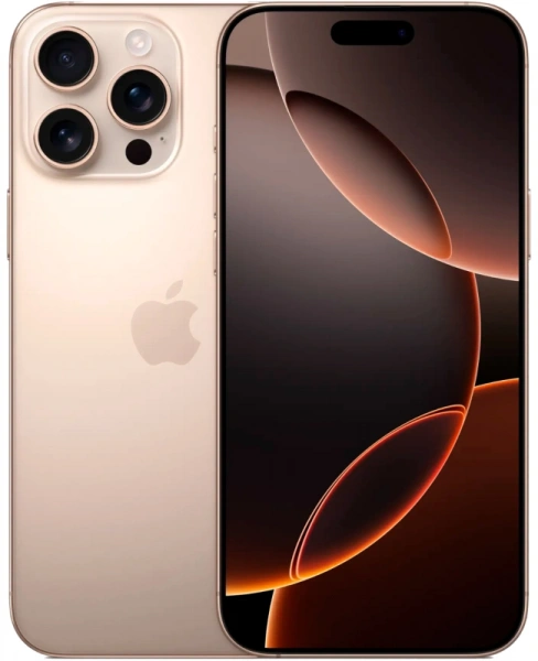 Смартфон Apple iPhone 16 Pro 128 ГБ, Desert Titanium (nano-SIM + nano-SIM)