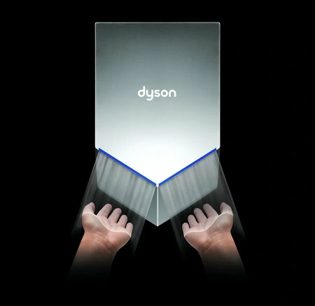 электрическая сушилка для рук dyson airblade hu02 nickel электрическая сушилка для рук dyson airblade hu02 nickel