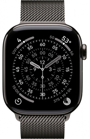 умные часы apple watch s11 42mm slate titanium case with milanese loop slate умные часы apple watch s11 42mm slate titanium case with milanese loop slate