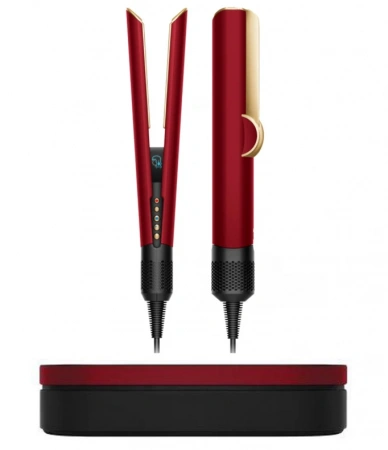 Dyson HT01 Airstrait Red Velvet/ Gold Presentation Case