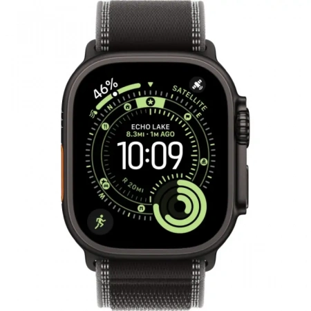 умные часы apple watch ultra 3 49 black titanium case with s/m black/charcoal trail loop умные часы apple watch ultra 3 49 black titanium case with s/m black/charcoal trail loop