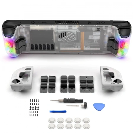 передняя панель jsaux transparent black plate for steam deck r/vents передняя панель jsaux transparent black plate for steam deck r/vents