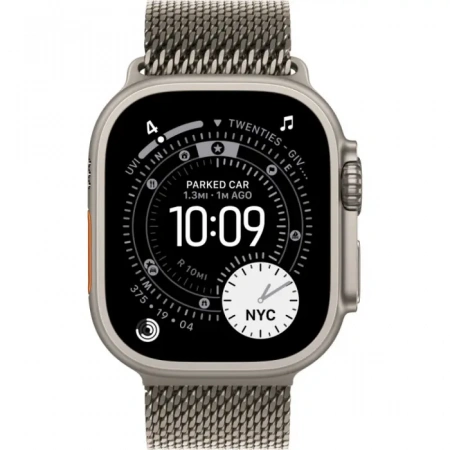 умные часы apple watch ultra 3 49 natural titanium case with m natural titanium milanese loop умные часы apple watch ultra 3 49 natural titanium case with m natural titanium milanese loop