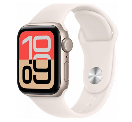 Умные часы Apple Watch SE 3 40mm (2025) Starlight Aluminum Case with Sport Band Starlight M/L Умные часы Apple Watch SE 3 40mm (2025) Starlight Aluminum Case with Sport Band Starlight M/L