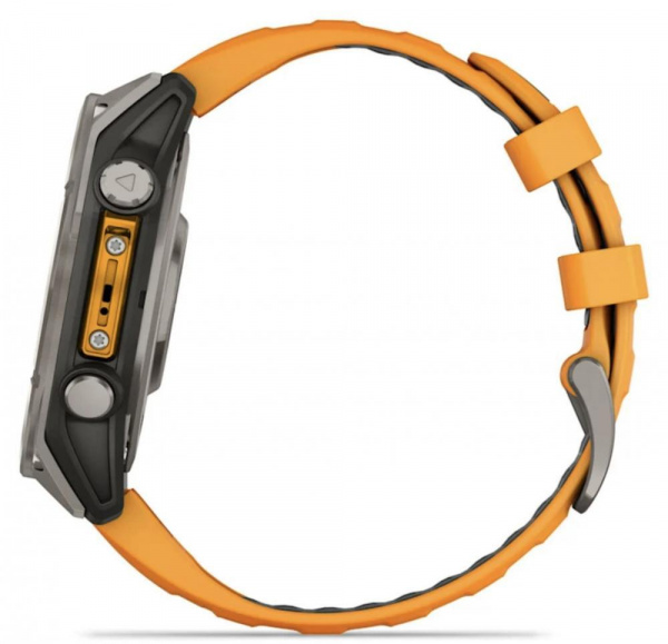 умные часы watch garmin fenix 8 51 amoled sapphire titanium spark orange 010-02905-53
