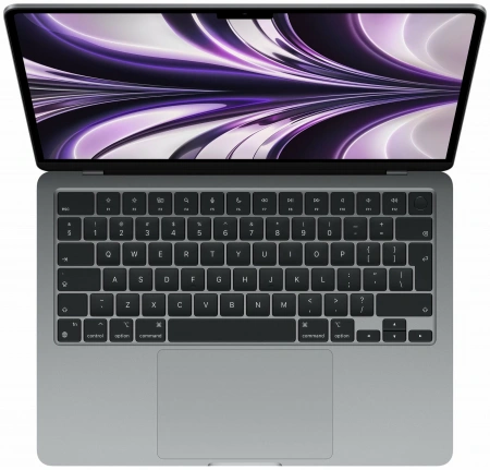 ноутбук apple macbook air 13 m2 8/256гб, space gray (mlxw3)