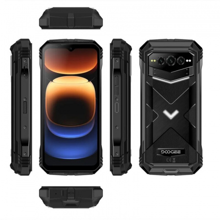 смартфон doogee  v max plus 16/512 гб, obsidian black