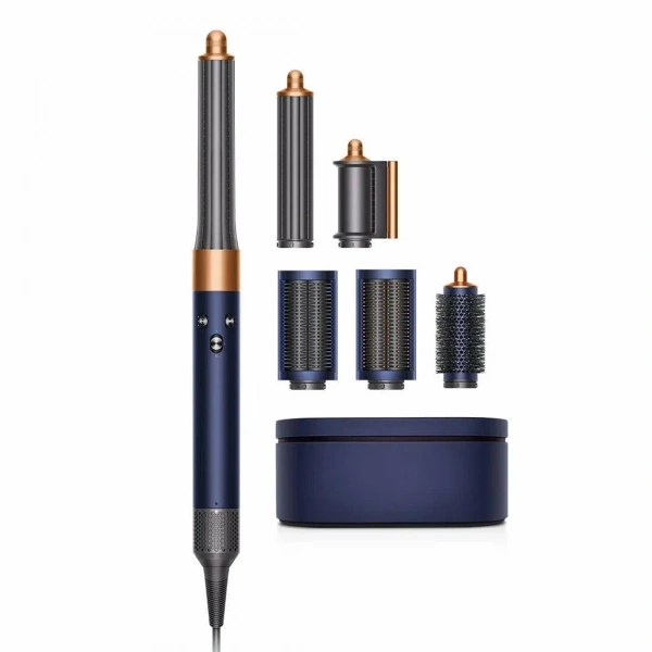стайлер dyson hs08 airwrap id long barrel prussian blue/rich copper (diffuser)