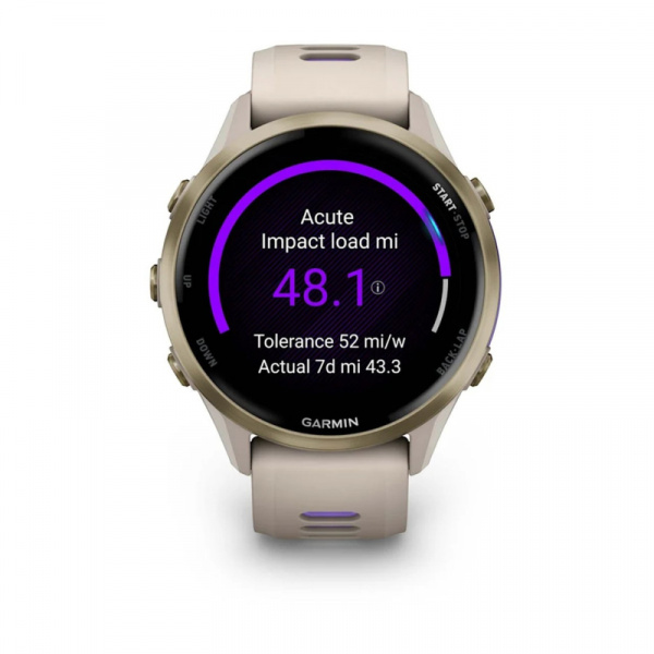 умные часы watch garmin forerunner 970 47mm french gray  soft gold 010-02969-62