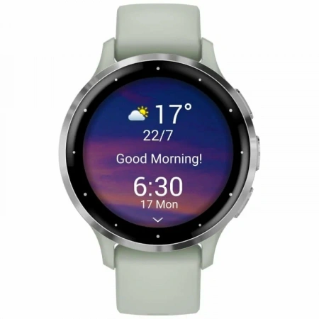умные часы watch garmin venu 3s silver stainless sage grey 010-02785-51 умные часы watch garmin venu 3s silver stainless sage grey 010-02785-51
