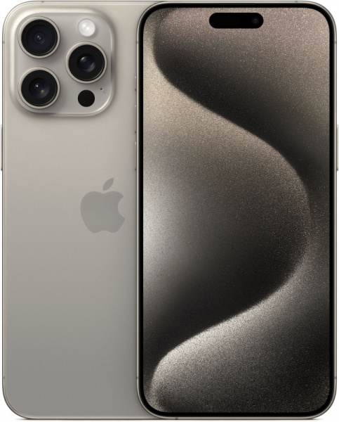 Смартфон Apple iPhone 15 Pro 512 ГБ, Natural Titanium (nano-SIM + eSIM)