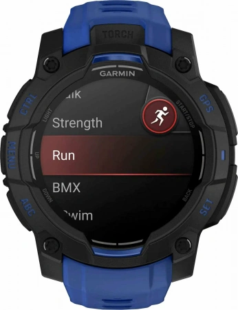 умные часы watch garmin instinct 3 50 amoled black with black/bolt blue band 010-03020-03 умные часы watch garmin instinct 3 50 amoled black with black/bolt blue band 010-03020-03