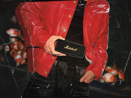 портативная акустика marshall emberton iii black and brass портативная акустика marshall emberton iii black and brass