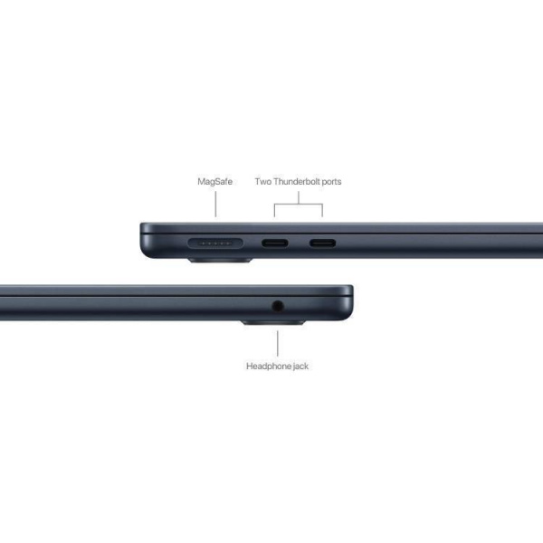 ноутбук apple macbook air 13 (m3, 24/512 гб ssd) midnight (mc8q4)