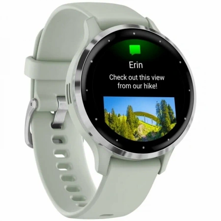 умные часы watch garmin venu 3s silver stainless sage grey 010-02785-51 умные часы watch garmin venu 3s silver stainless sage grey 010-02785-51