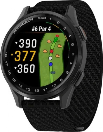 Умные часы Watch Garmin Approach S50 43 Black with Black Nylon Умные часы Watch Garmin Approach S50 43 Black with Black Nylon
