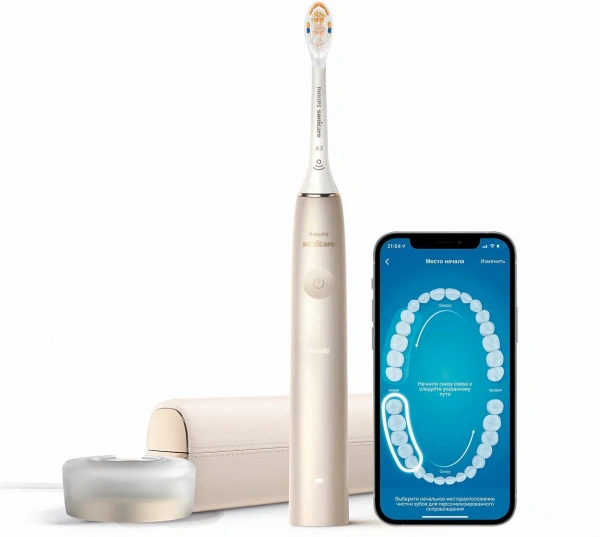 Электрическая зубная щетка Philips Sonicare DiamondClean 9900 HX999211 золотистое шампанское