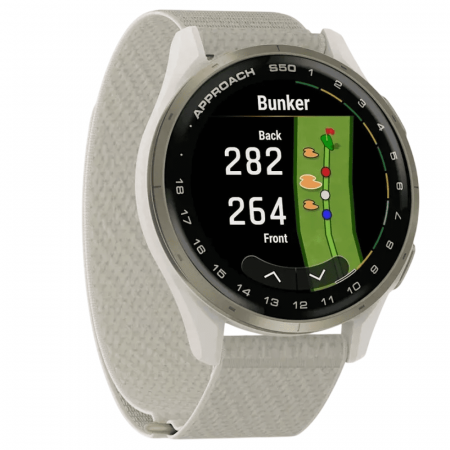 умные часы watch garmin approach s50 43 black with ivory nylon умные часы watch garmin approach s50 43 black with ivory nylon