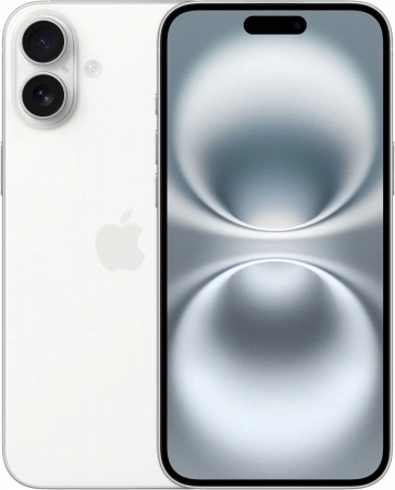 Смартфон Apple iPhone 16 Plus 128 ГБ, White (eSIM) Смартфон Apple iPhone 16 Plus 128 ГБ, White (eSIM)