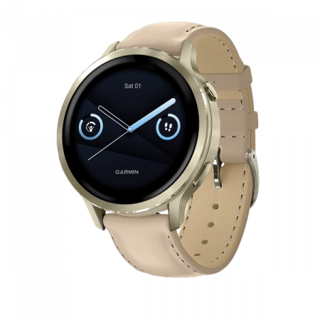 Умные часы Watch Garmin Venu 4 41 mm Lunar Gold Leather 010-03013-40 Умные часы Watch Garmin Venu 4 41 mm Lunar Gold Leather 010-03013-40