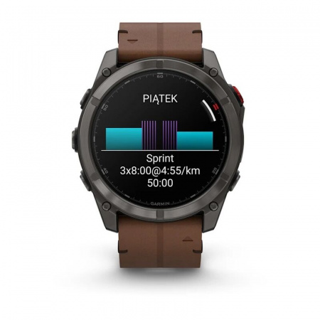 умные часы watch garmin fenix 8 pro 47mm amoled sapphire titanium carbon grey chestnut leather 010-03198-40 умные часы watch garmin fenix 8 pro 47mm amoled sapphire titanium carbon grey chestnut leather 010-03198-40